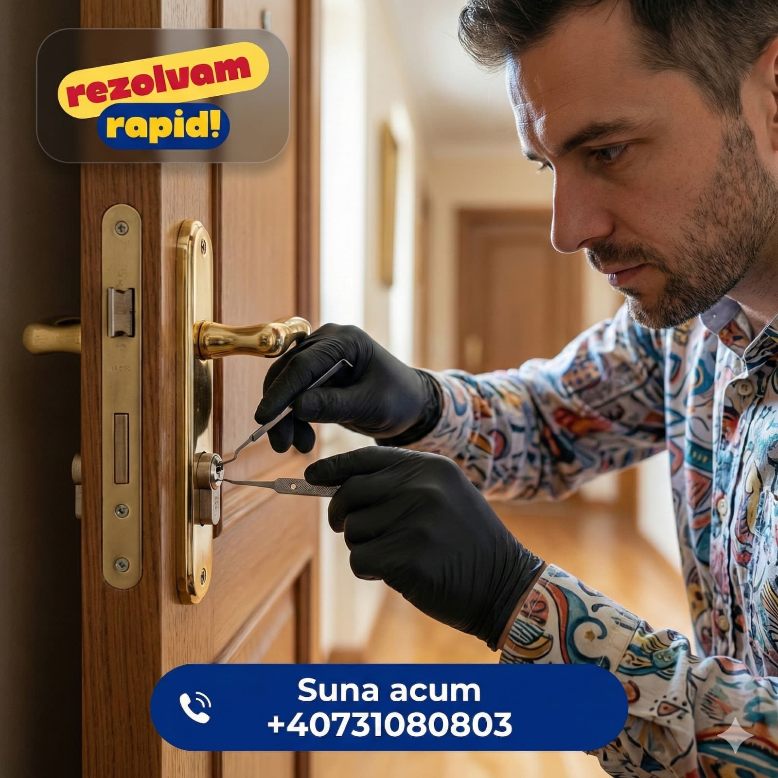 Tehnician deblocare usa fara cheie experimentat